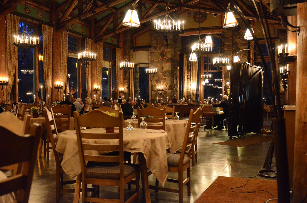 Foto do espaço interno do restaurante